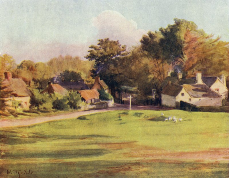 Uusi metsä: Swan Green, Lyndhurst (väri litho) tekijältä Walter Frederick Roofe Tyndale