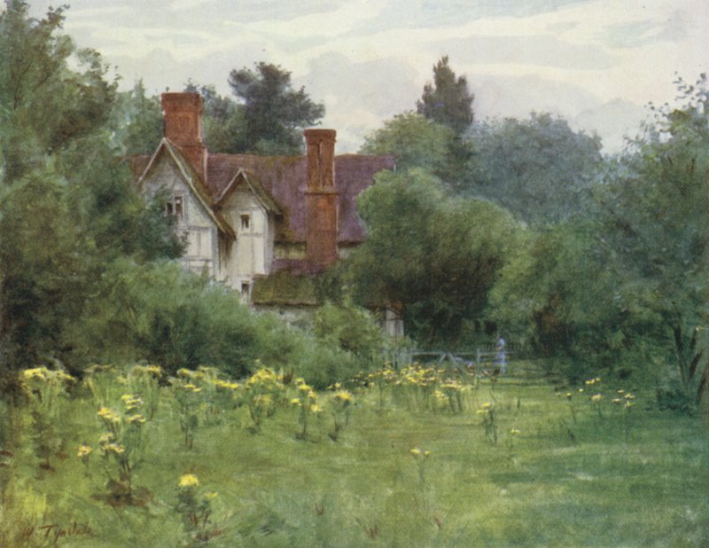 Uusi metsä: The Mill House, Brokenhurst (väri litho) tekijältä Walter Frederick Roofe Tyndale