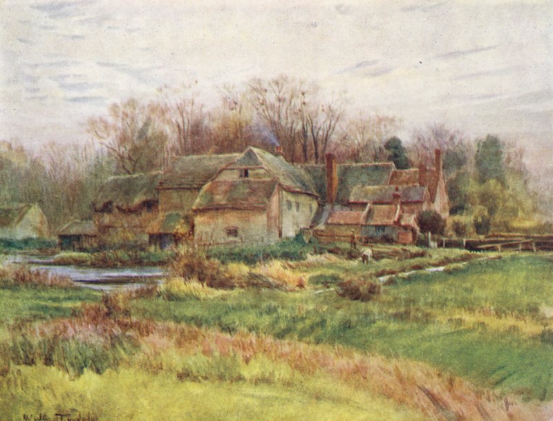 Wessex: Bindon Abbey Mill (värilitro). tekijältä Walter Frederick Roofe Tyndale