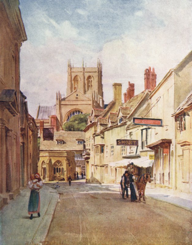 Wessex: Long Street, Sherborne (värilitro). tekijältä Walter Frederick Roofe Tyndale