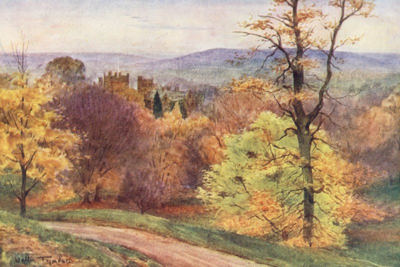 Wessex: Melbury Park (värilitografia) tekijältä Walter Frederick Roofe Tyndale