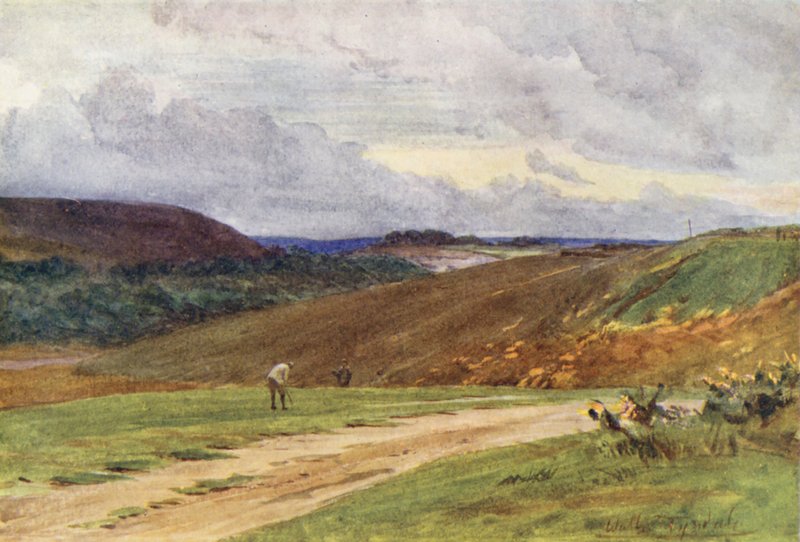 Wessex: Broadstone Golf Links, lähellä Poolea (värilitro). tekijältä Walter Frederick Roofe Tyndale