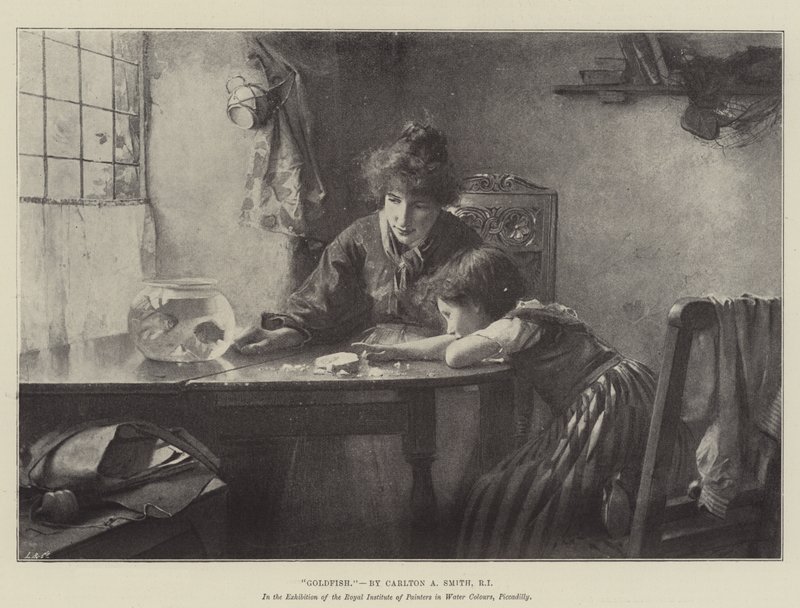 Kultakala (litho) tekijältä Walter Granville Smith