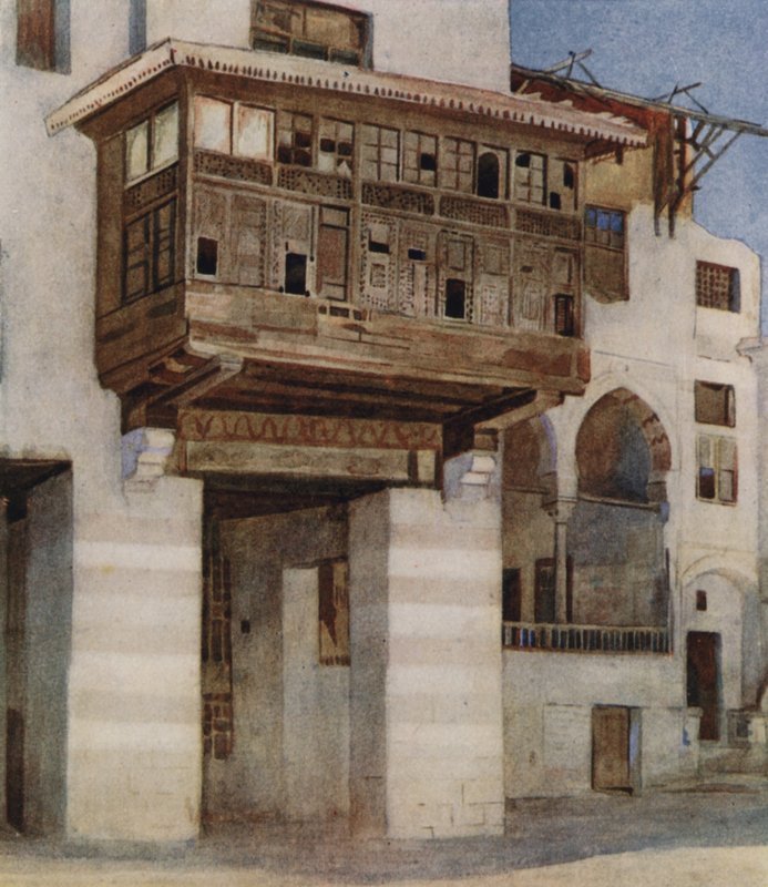 Vanha talo lähellä Tentmakersin basaaria, Kairo tekijältä Walter Spencer Stanhope Tyrwhitt