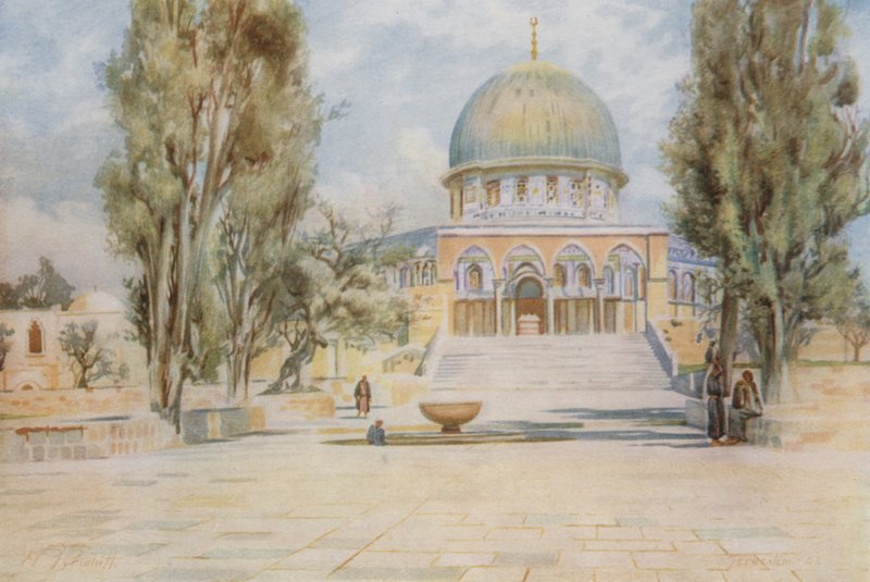 Kalliokupoli Al Aqsan moskeijasta, Jerusalemista tekijältä Walter Spencer Stanhope Tyrwhitt