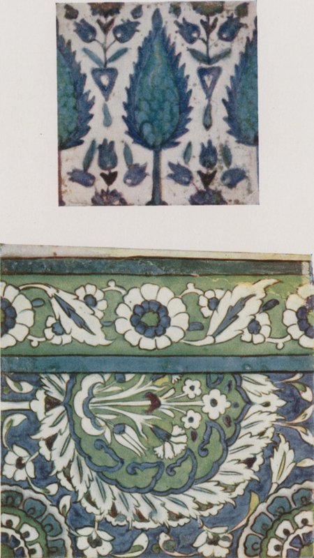 Syyrian Tile, XVIII-luvulta, Damaskoksen moskeijasta, Syyrian Tile, XVI tai XVII vuosisadasta, Damaskoksen moskeijasta tekijältä Walter Spencer Stanhope Tyrwhitt