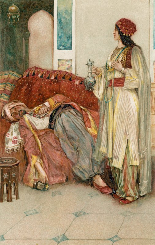 Arabian yöt: Aladdinin tarina tekijältä Walter Stanley Paget