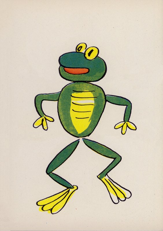 Yksi Walter Trierin hulluista ihmisistä (värilitografia). tekijältä Walter Trier