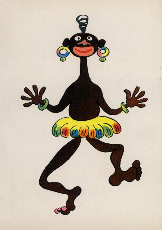 Yksi Walter Trierin hulluista ihmisistä (värilitografia). tekijältä Walter Trier