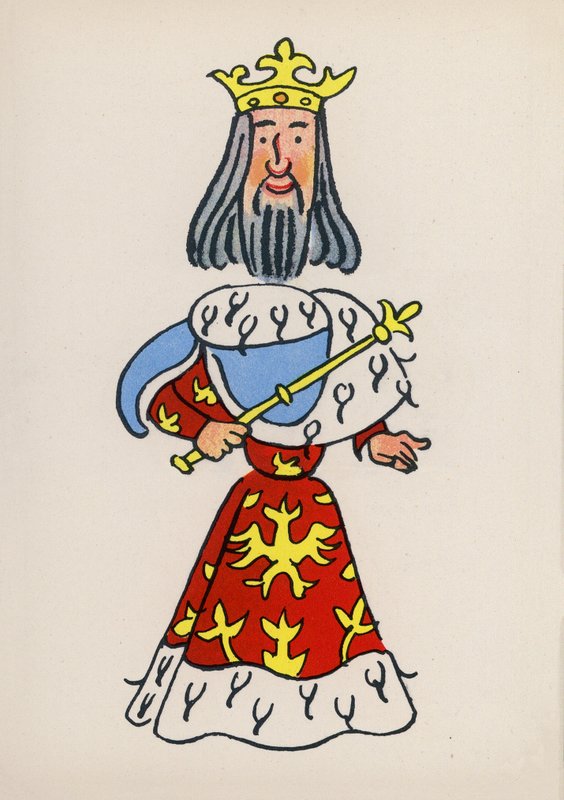 Yksi Walter Trierin hulluista ihmisistä (värilitografia). tekijältä Walter Trier