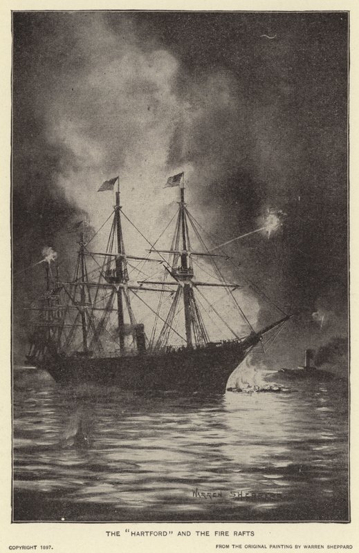 "Hartford" ja tulilautat (litho) tekijältä Warren Sheppard
