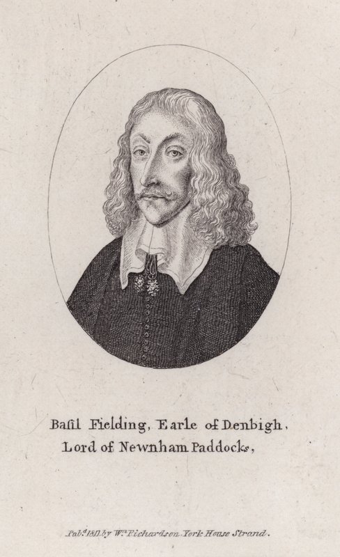 Basil Feilding, Denbighin toinen jaarli, englantilainen diplomaatti, poliitikko ja palamentaarinen sotilas sisällissodassa (kaiverrus) tekijältä Wenceslaus (after) Hollar