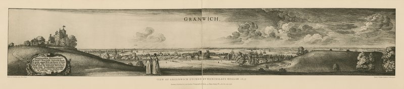 Näkymä Greenwichiin kaiverrettu vuonna 1637 tekijältä Wenceslaus Hollar
