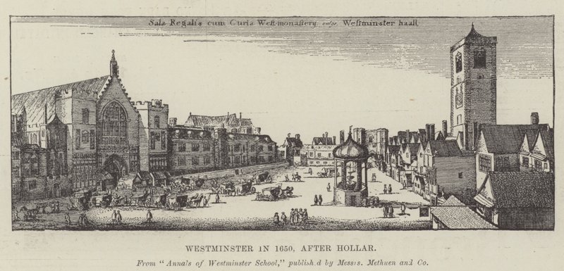 Westminster vuonna 1650 tekijältä Wenceslaus Hollar