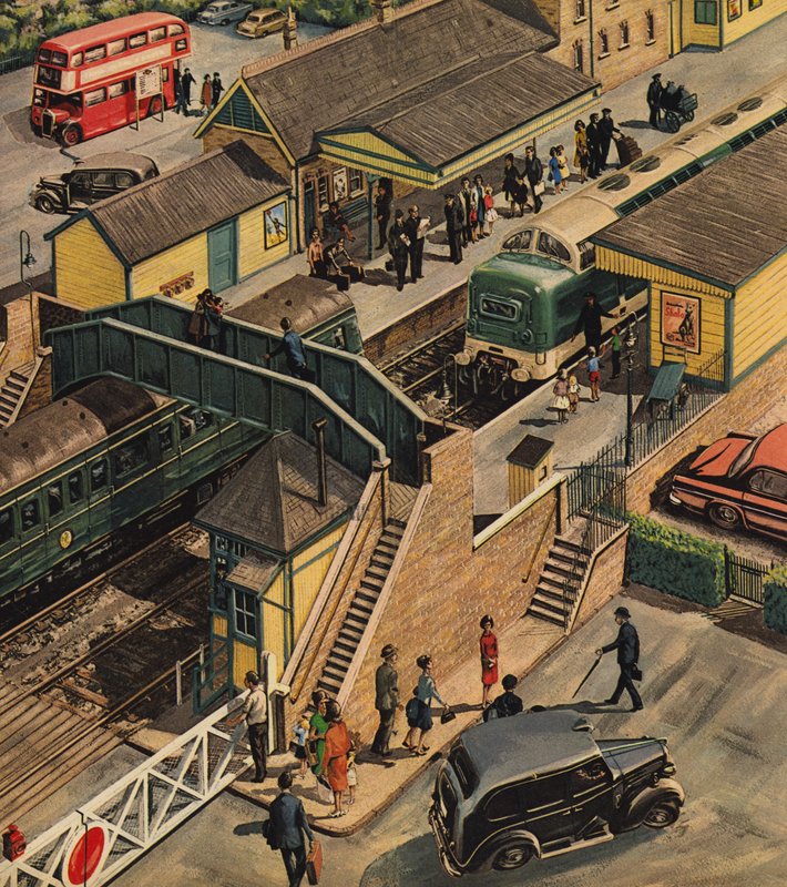 Rautatieasema, Englanti tekijältä Wilf (20th century) Hardy