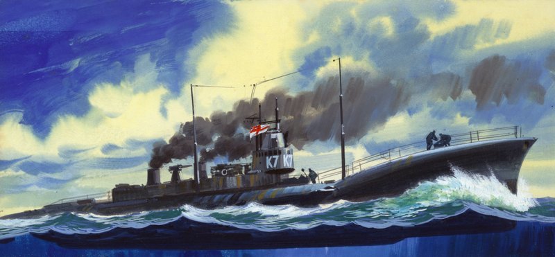 Suicide Subs (guassi paperille) tekijältä Wilf (20th century) Hardy