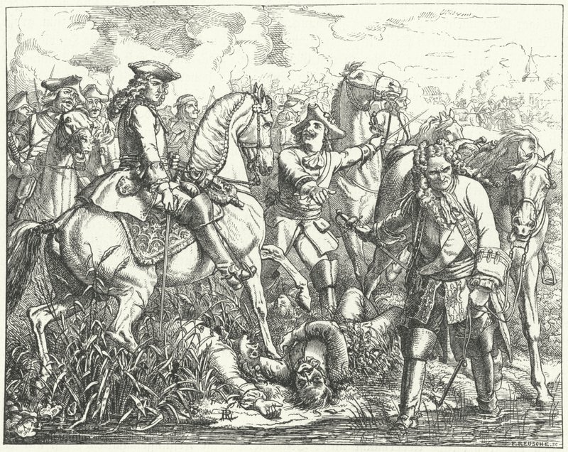 Marsalkka Tallardin vangitseminen Blenheimin taistelussa 1704 tekijältä Wilhelm Camphausen