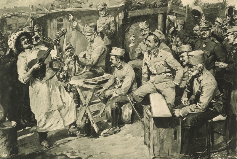 Wieniläistä huumoria reserviläisleirillä Karpaattien vuoristossa tekijältä Wilhelm Gause