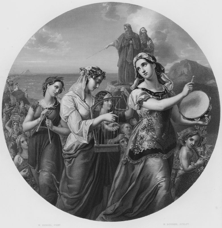Miriam, kuvasta Royal Collectionissa (kaiverrus) tekijältä Wilhelm Hensel
