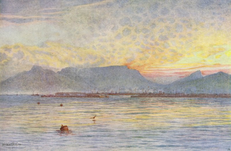 Kapkaupunki Pöytälahdelta (värilitro) tekijältä Wilhelm Westhofen