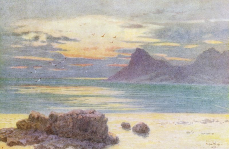 Hout Bay ja Hangberg (värilitro) tekijältä Wilhelm Westhofen