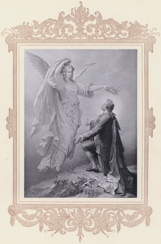 Goethen museo, Zueignung (litho) tekijältä Wilhelm von (after) Kaulbach