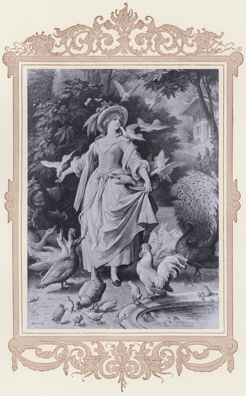 Lili, Lilin puisto (litho) tekijältä Wilhelm von (after) Kaulbach