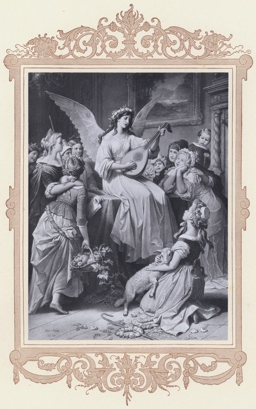 Mignon, Wilhelm Meister (litho) tekijältä Wilhelm von (after) Kaulbach