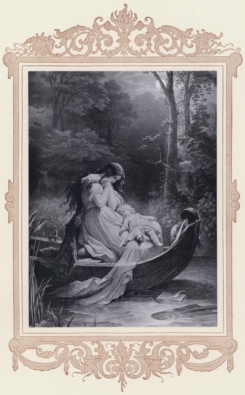 Ottilie, valinnaiset affiniteetit (litho) tekijältä Wilhelm von (after) Kaulbach