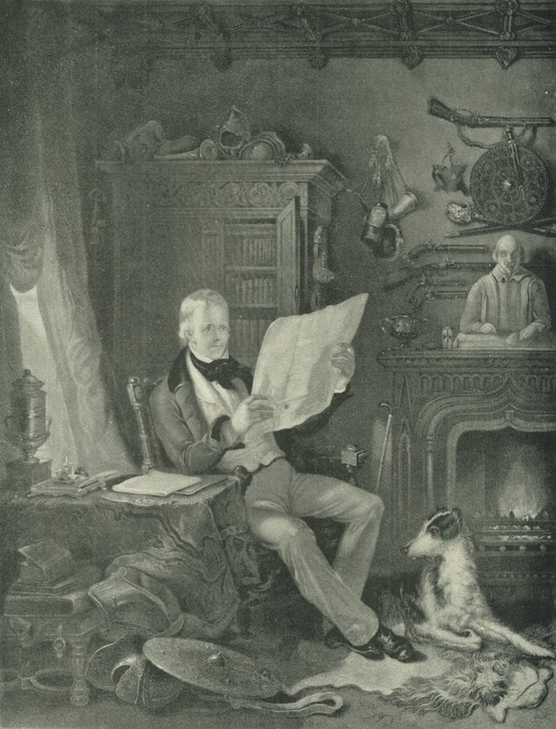 Sir Walter Scott Abbotsfordissa (syväpaino) tekijältä William Allan