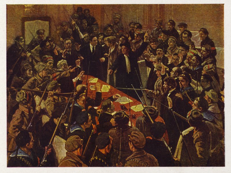 Venäjän väliaikaisen hallituksen pidätys, Petrograd, Venäjän vallankumous 26. lokakuuta 1917 tekijältä William B. Webb