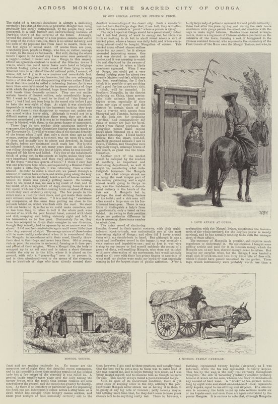 Mongolian poikki, Ourgan pyhä kaupunki tekijältä William Barnes Wollen