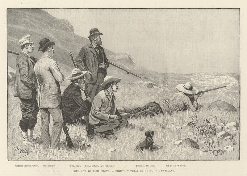 Boer and British Shots, ystävällinen taitojen koe Swazimaassa tekijältä William Barnes Wollen