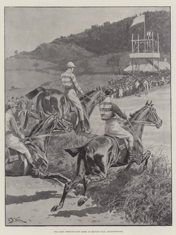 Armeijan point-to-point -kisat Belvoir Valessa, Leicestershiressä tekijältä William Barnes Wollen