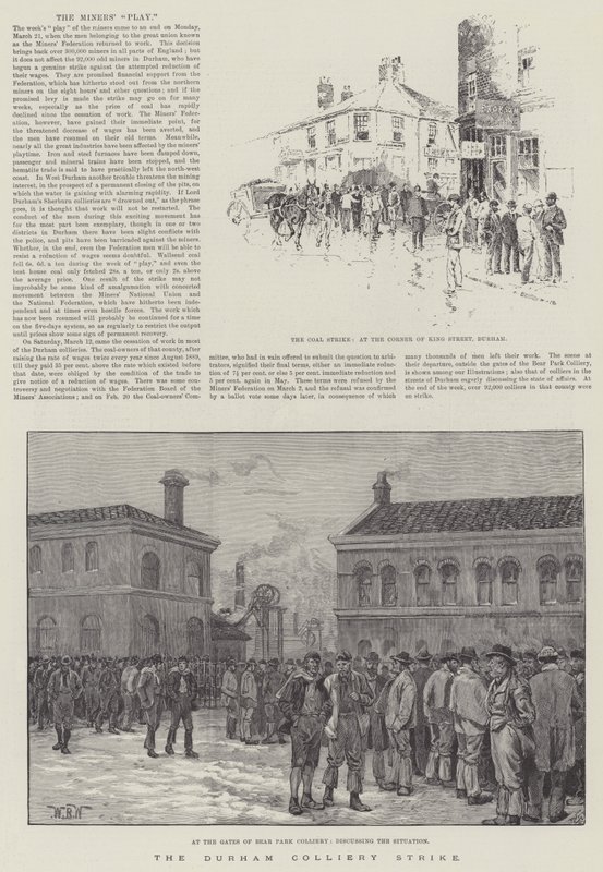 Durhamin kaivoslakko tekijältä William Barnes Wollen