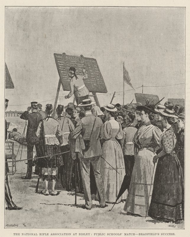 National Rifle Association at Bisley, julkisten koulujen ottelu, Bradfieldin menestys tekijältä William Barnes Wollen