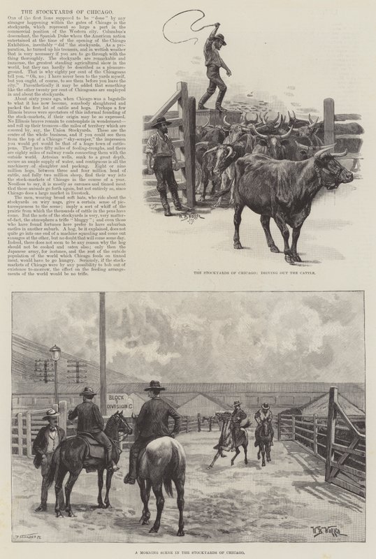 Chicagon Stockyards tekijältä William Barnes Wollen