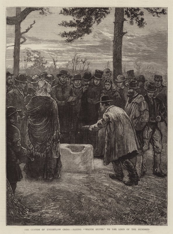 Knightlow Crossin tapa, joka maksaa Wroth Silverin sadan herralle tekijältä William Bazett Murray