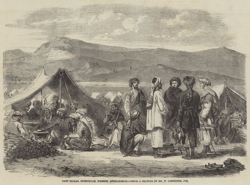 Camp Bazaar, Meerunzaie, Länsi-Afganistanin alue tekijältä William Carpenter
