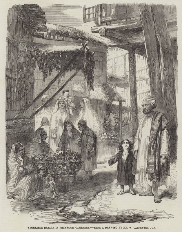 Kasvisbasaari Sirinagurissa, Cashmere tekijältä William Carpenter