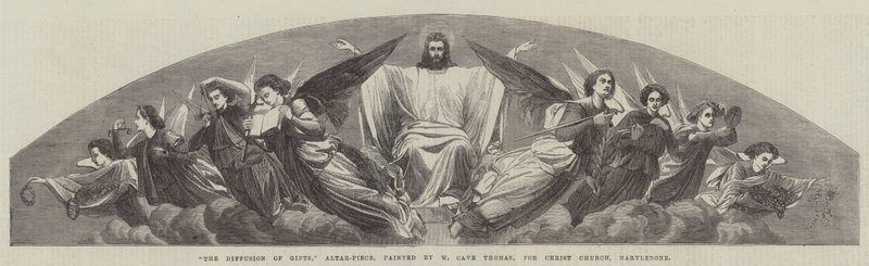 The Diffusion of Gifts, Altar Piece, Christ Church, Marylebone tekijältä William Cave Thomas