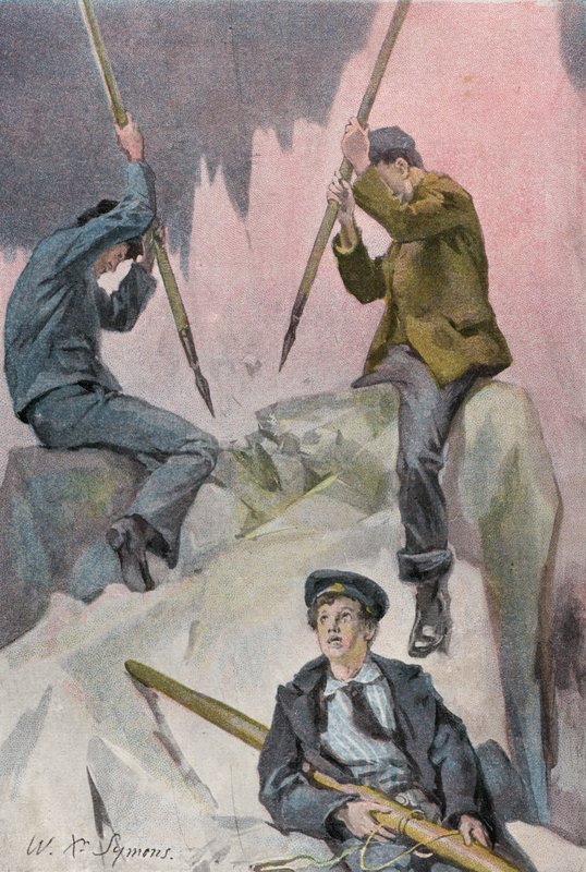 Kuvitus Peter The Whalerille tekijältä William Christian Symons