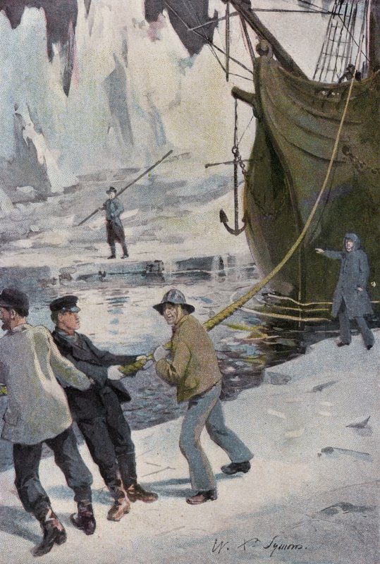 Kuvitus Peter The Whalerille tekijältä William Christian Symons