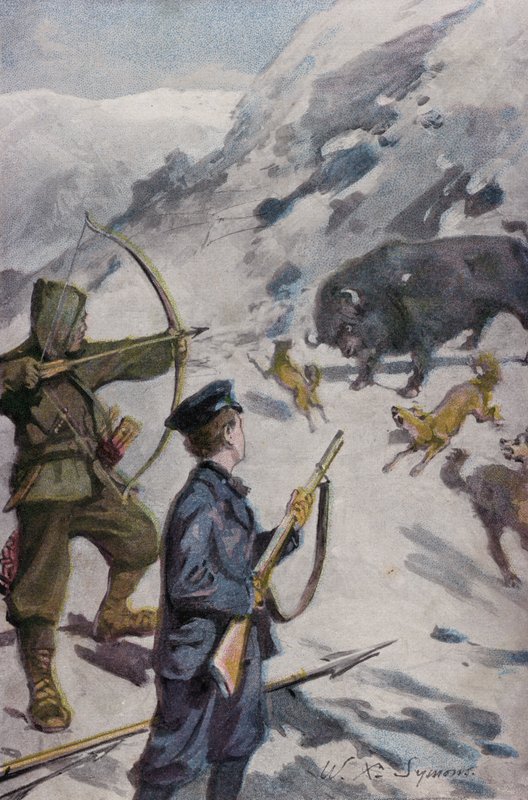 Kuvitus Peter The Whalerille tekijältä William Christian Symons