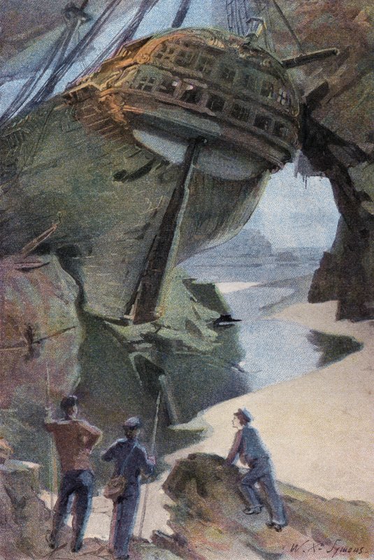 Kuvitus Peter The Whalerille tekijältä William Christian Symons