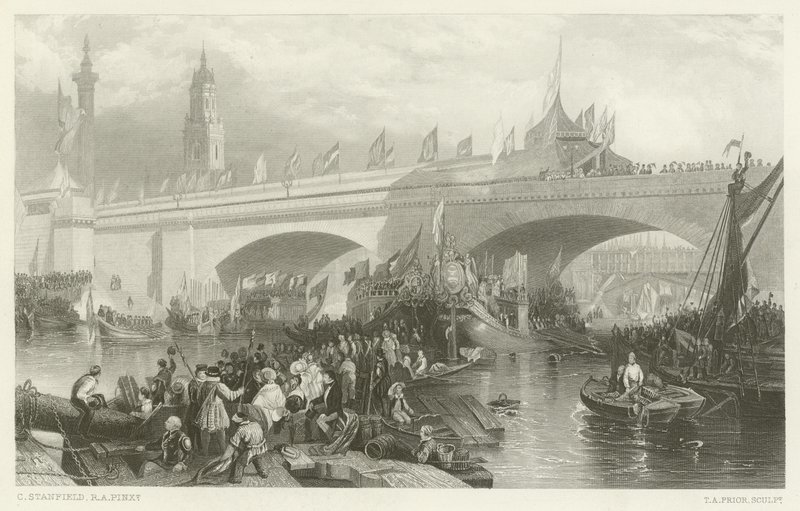 New London Bridgen avajaiset tekijältä Clarkson Frederick Stanfield