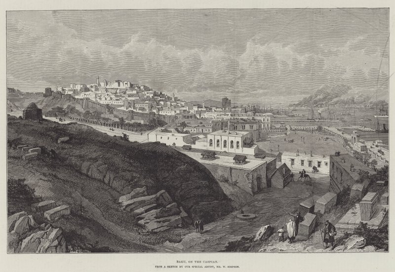 Baku, Kaspianmerellä tekijältä William Crimea Simpson