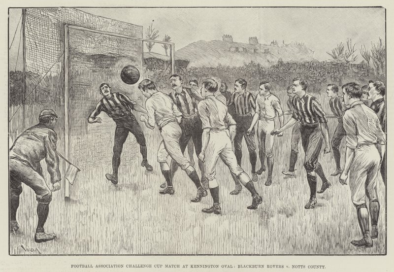 Football Association Challenge Cup -ottelu Kennington Ovalissa, Blackburn Rovers v Notts County tekijältä William Douglas Almond