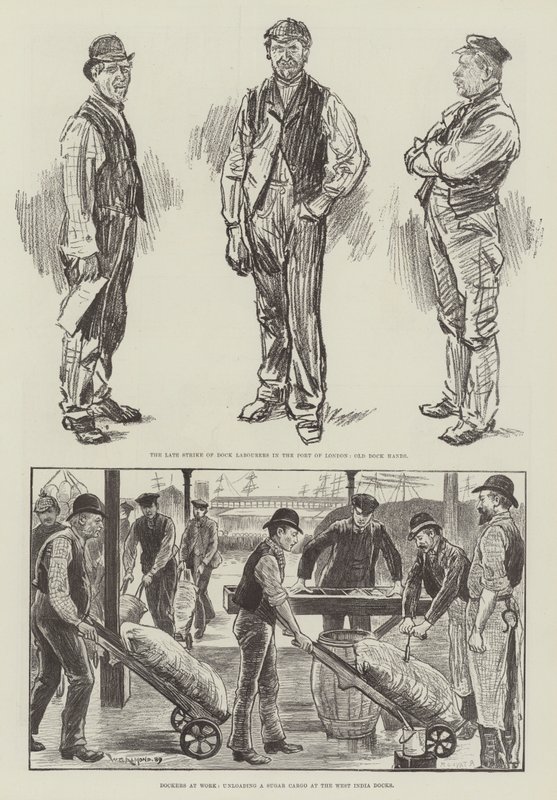 Lontoon telakkalakko 1889 tekijältä William Douglas Almond