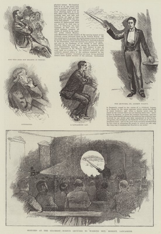 Luonnoksia Gilchristin tieteellisistä luennoista työläisille Mossleyssä, Lancashiressa. tekijältä William Douglas Almond